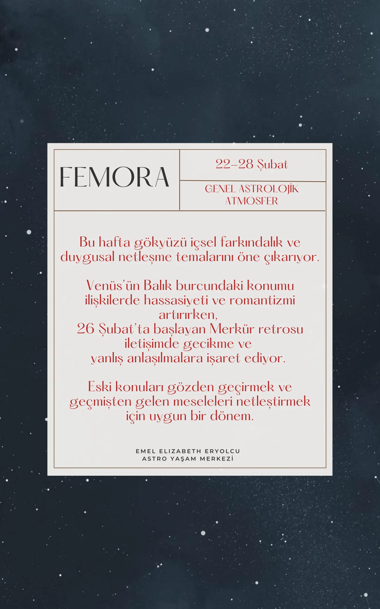 genel astrolojik atmosfer